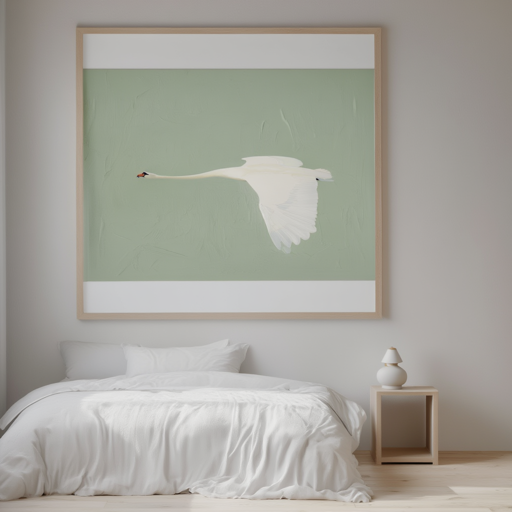 Silent Wings – Elegant Swan in Motion