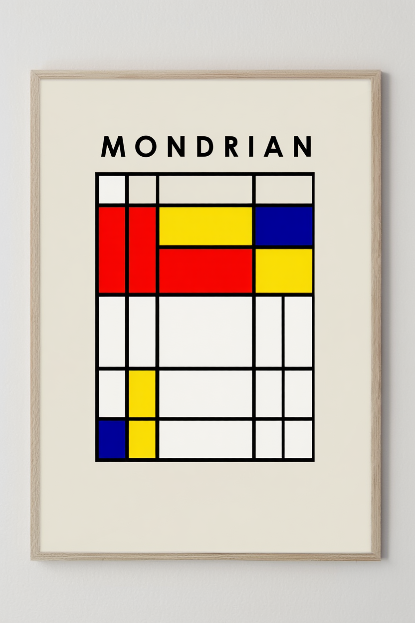 Mondrian – Geometric Abstract Art Print