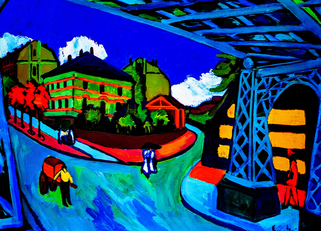 Ernst Ludwig Kirchner - Railway Underpass in Dresden