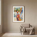 A Young Girl by a River by Frederick Arthur Bridgman – Orientalist Figurative Art Print
