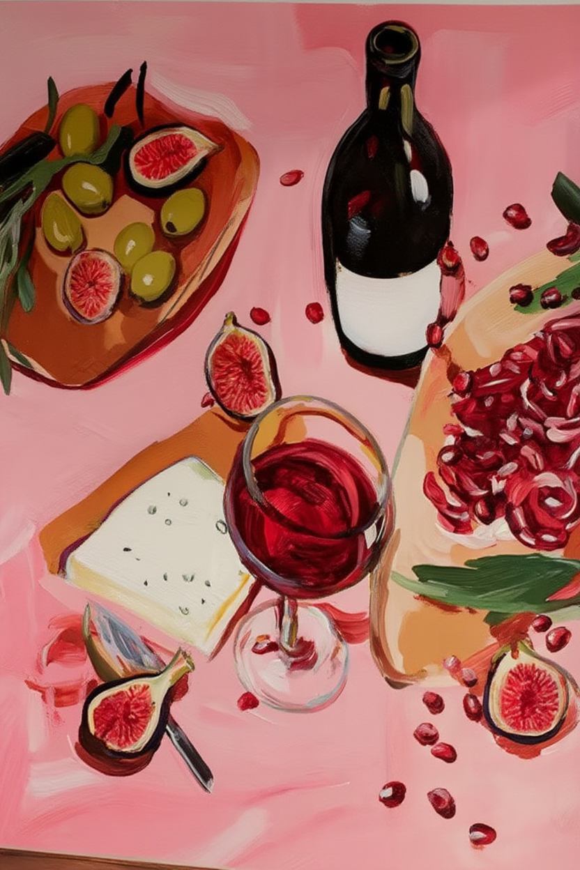 A Table Set — Modern Still Life Wall Art