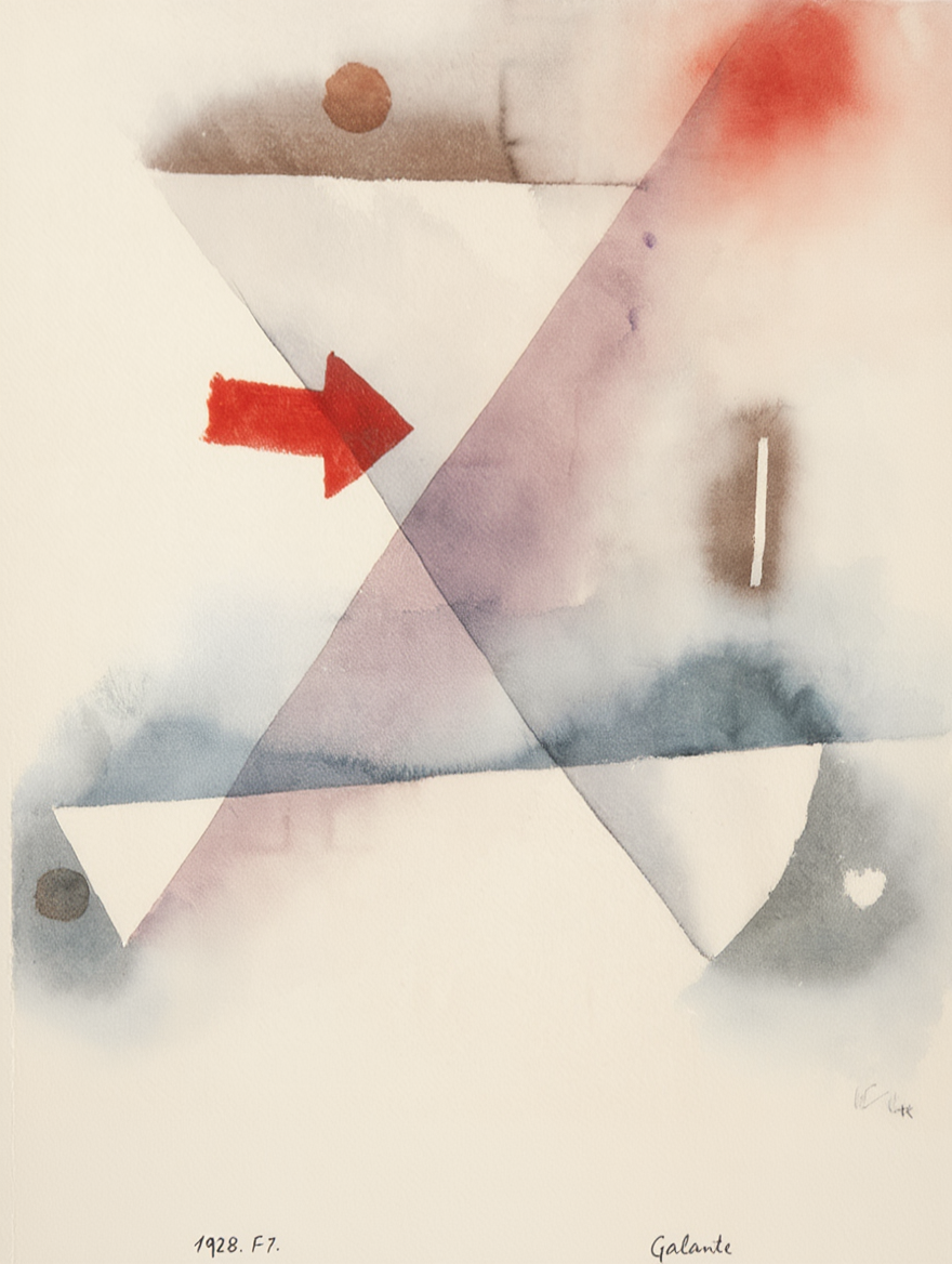 Set of 2 Modern Art Prints – Line Art Feminine Woman Body & Paul Klee's Ringing Gallery Set