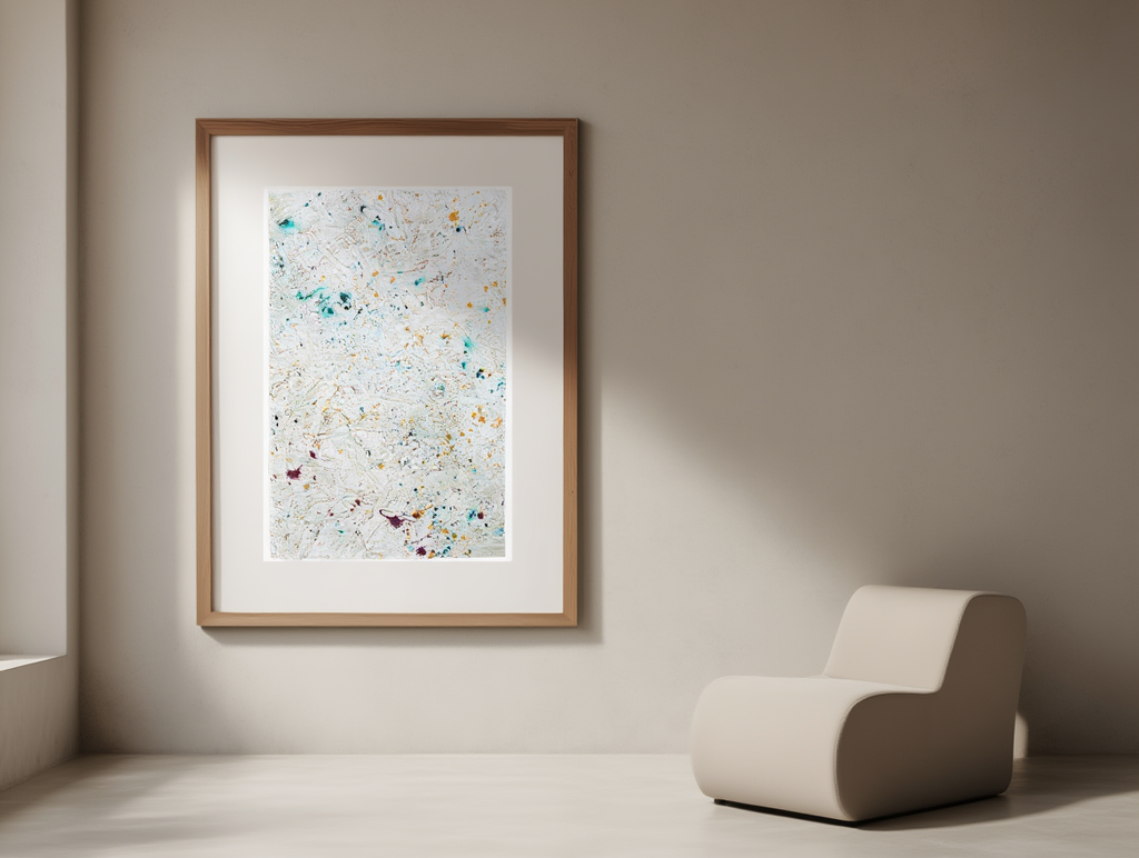 Jackson Pollock inspired Abstract Poster