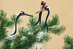 Cranes from Momoyogusa by Kamisaka Sekka – Japanese Bird Art Print - Hakyarts