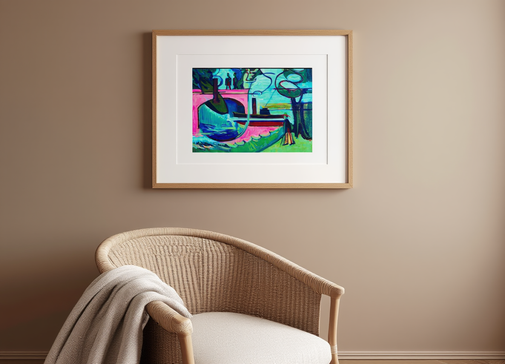 Lützow-Ufer am Morgen – Ernst Ludwig Kirchner Poster | Expressionist Urban & Riverfront Art PrintLützow-Ufer am Morgen – Ernst Ludwig Kirchner Poster | Expressionist Urban & Riverfront Art Print