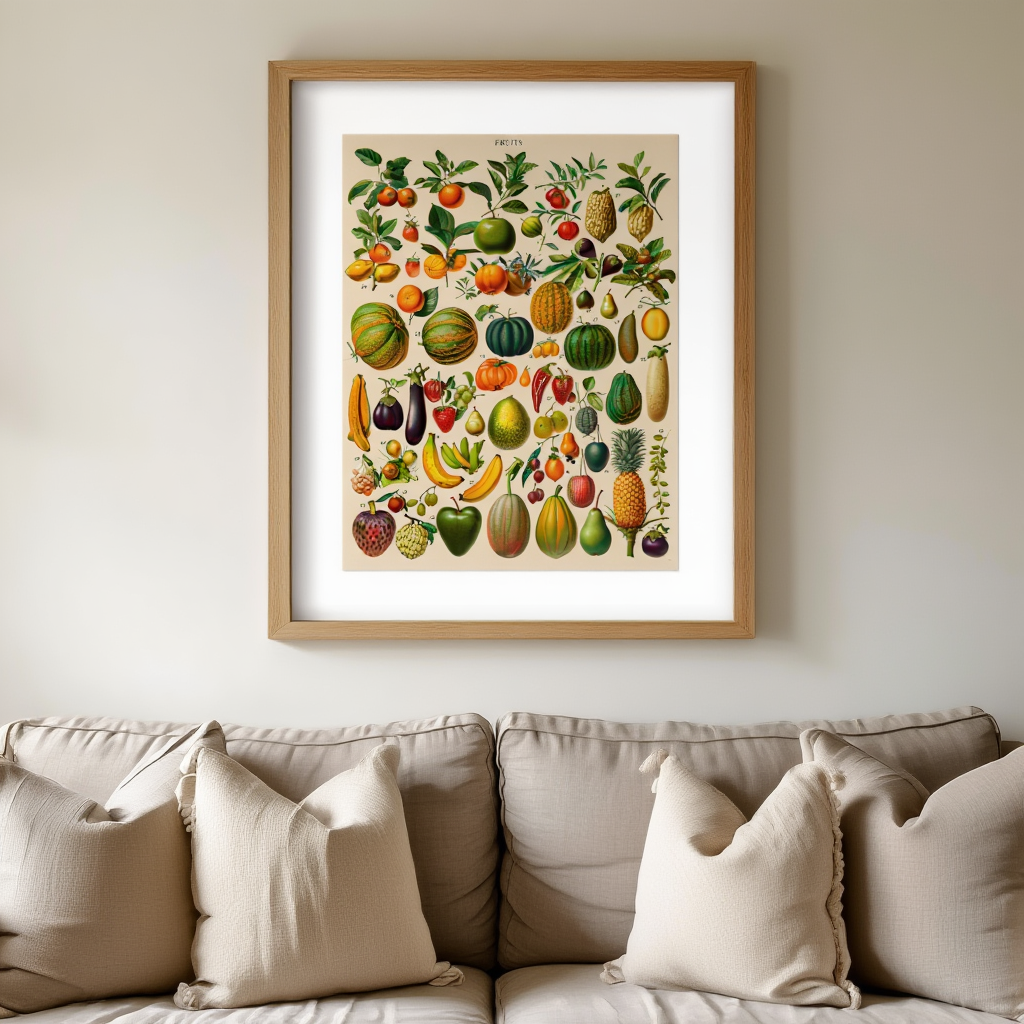 Adolphe Millot - Fruits II Poster