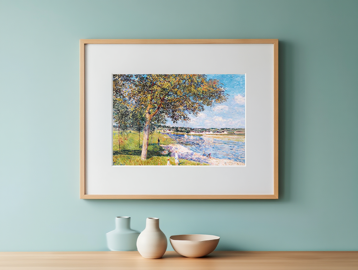 Alfred Sisley - Un Noyer Dans La Prairie De Thomery