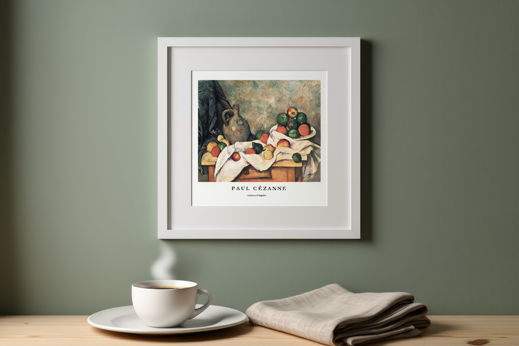 Paul Cezanne - Rideau 'Cruchon et Compotier' Poster | HakyArts