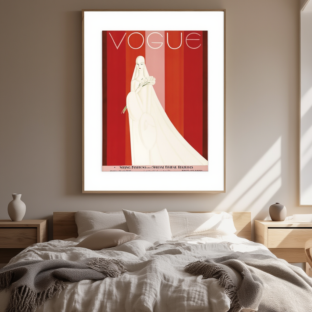 Vogue February 15, 1928 – Vintage Fashion Illustration Poster