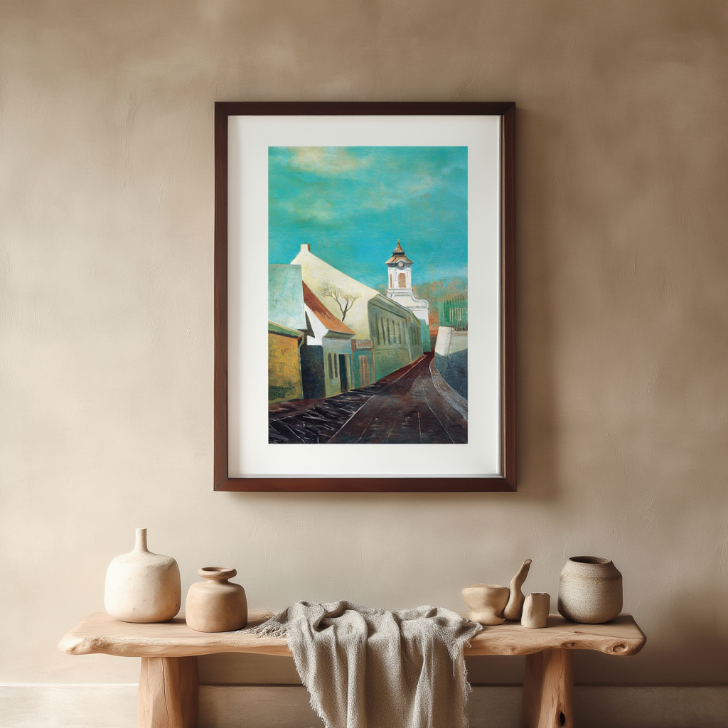 Straße in Pötzleinsdorf by Viktor Planckh (1940) – Austrian Landscape Masterpiece