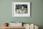 Paul Cezanne - Nature Morte avec Rideau et Pichet Fleuri Poster | HakyArts - Hakyarts