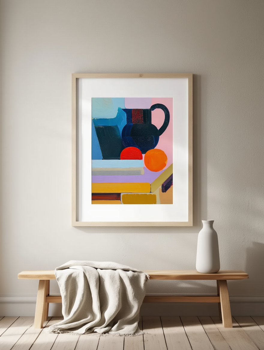 Vilhelm Lundstrøm – Arrangement with Two Oranges, ca. 1938 (Fine Art Poster)