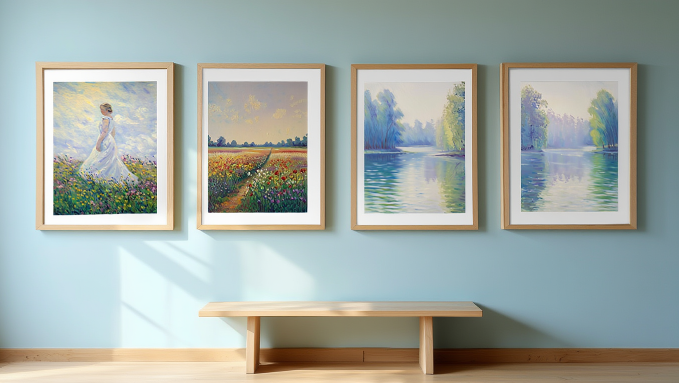 Monet Morning Light – Impressionist Landscape Print