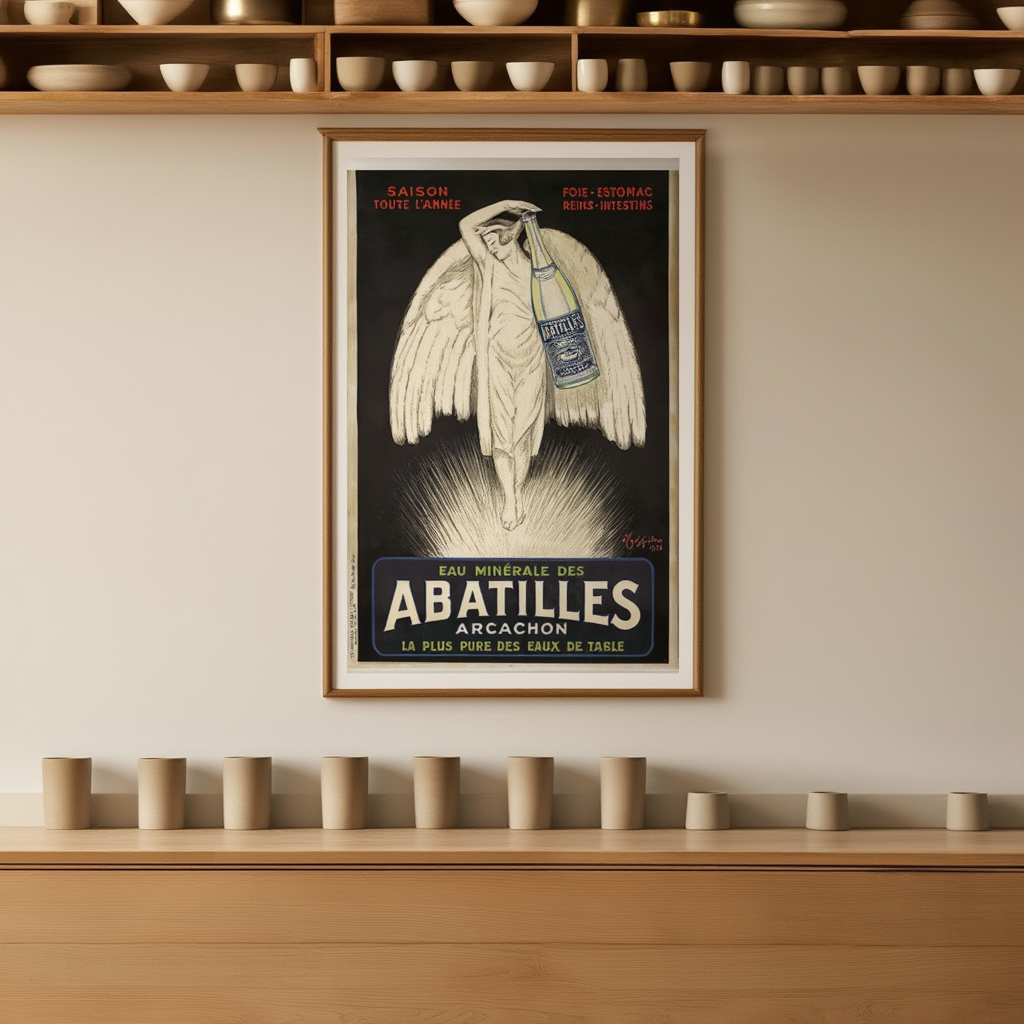 Eau Minérale des Abatilles by Leonetto Cappiello – Vintage Advertising Art Print