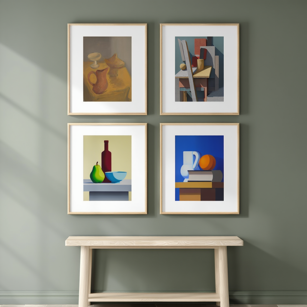 Lundstrøm Geometric Color Study – 4 Prints Mix & Match