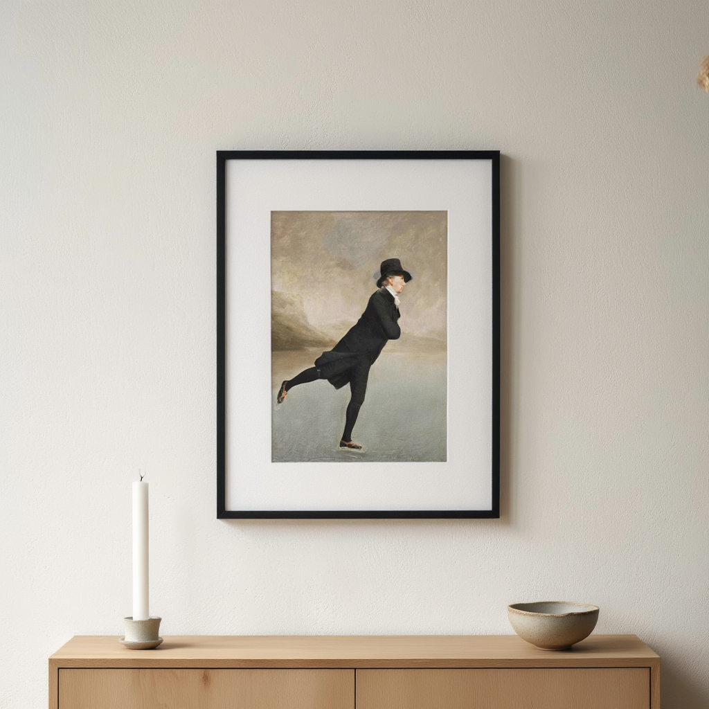 Henry Raeburn – The Skating Minister, 1795 – Classic Scottish Portrait Art Print | Historical Wall Decor