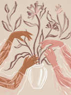 Floral & Figurative Wall Art – 6 Prints Mix & Match Collection - Hakyarts