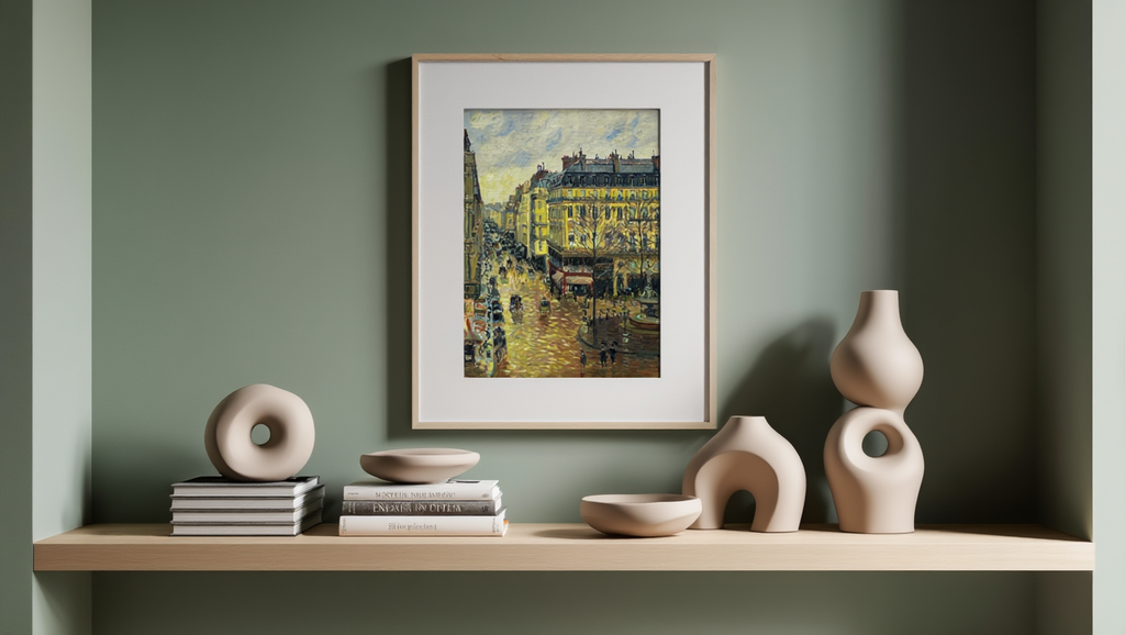 Camille Pissarro - Rue Saint-Honoré, dans l'après-midi. Effet de pluie