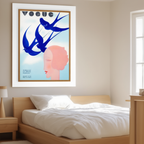 Vintage Vogue Illustration – January 18, 1930 Poster