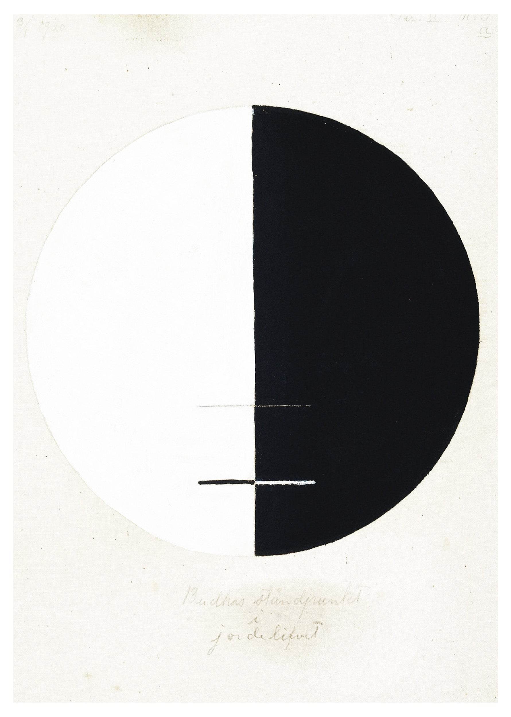 Hilma af Klint - Buddhas Standpoint in the Earthly Life No. 3 - Hakyarts