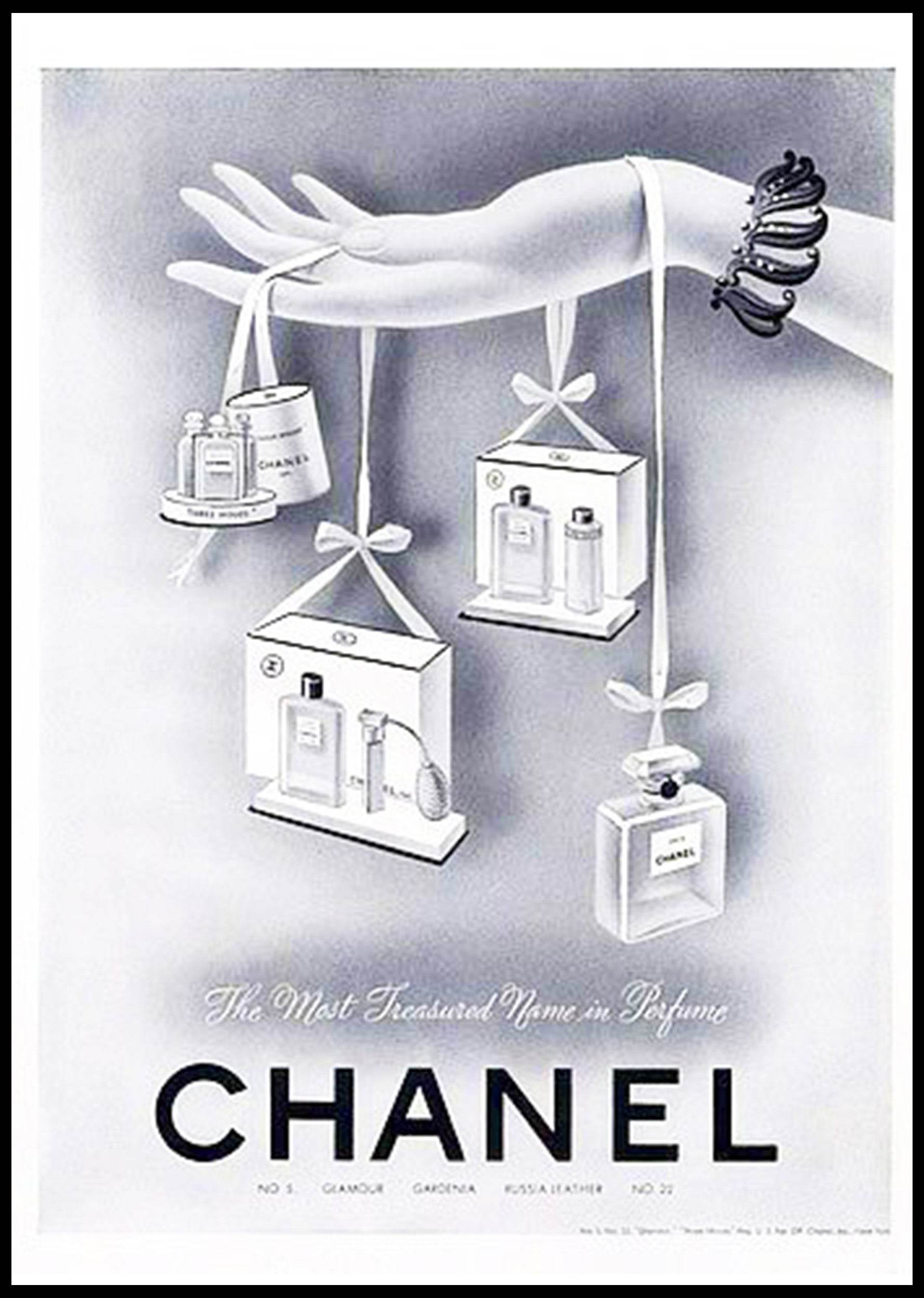 Chanel Perfume Ad Poster - Hakyarts