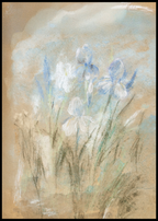Irises by John Henry Twachtman – Vintage Floral Wall Art Print - Hakyarts