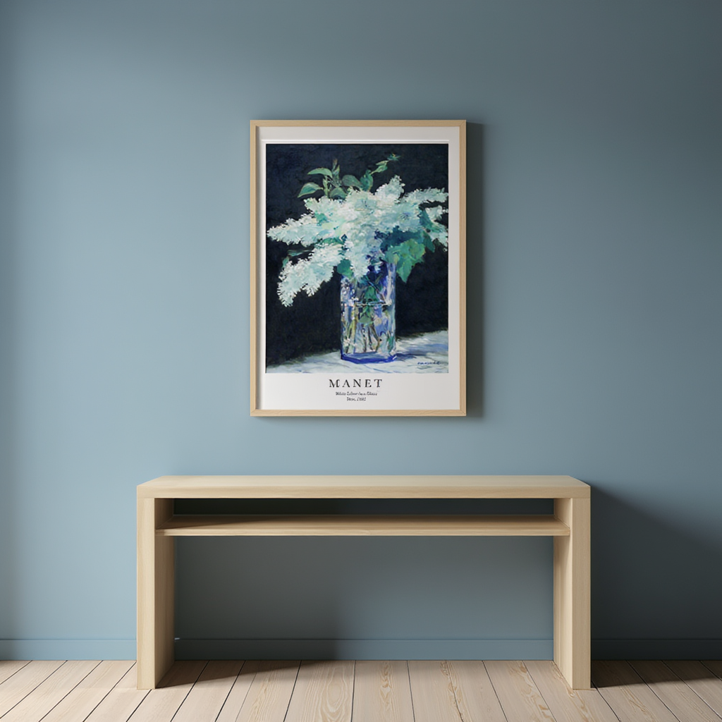 Édouard Manet - White Lilacs in a Glass Vase Poster