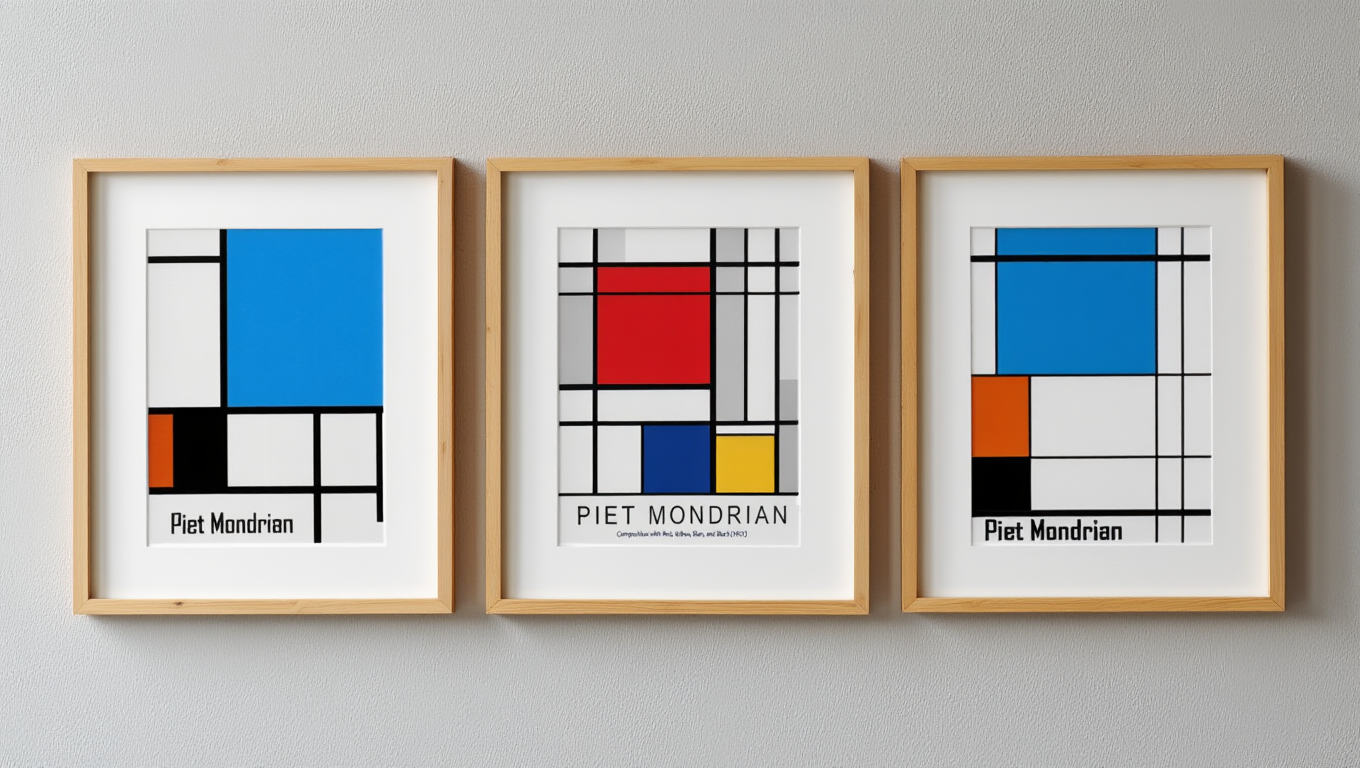 Piet Mondrian – Mix & Match Trio Prints