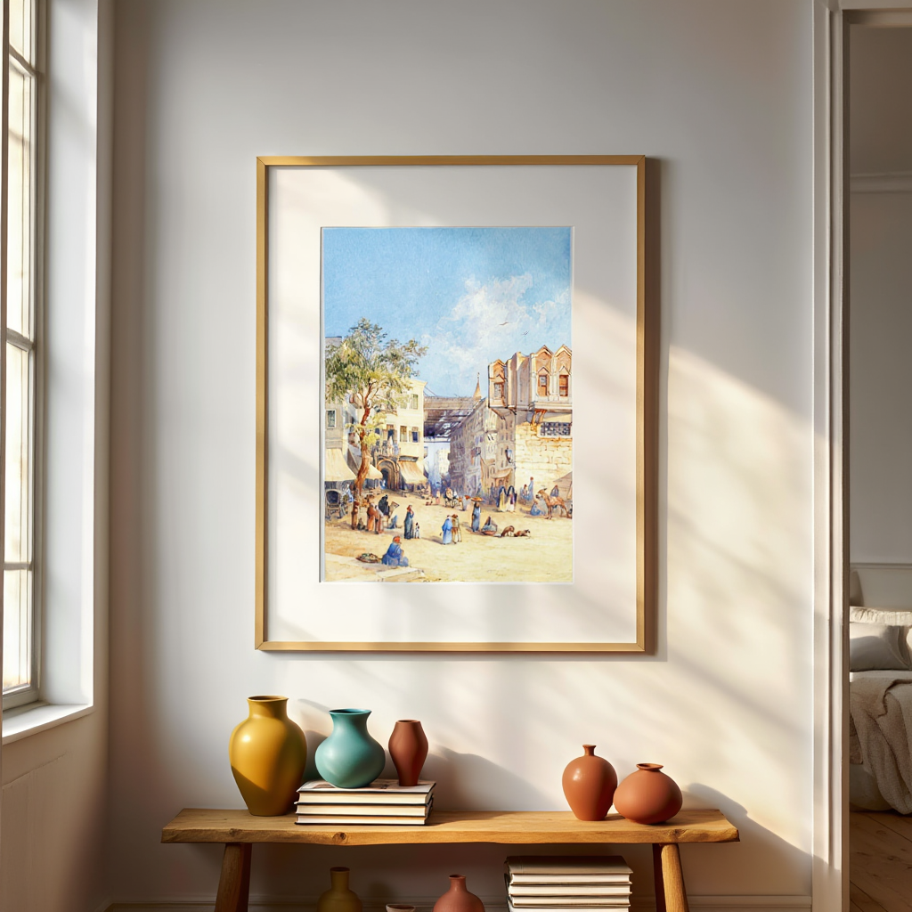 North African City – Georg Geye Art Print | Early 20th-Century Orientalist Poster