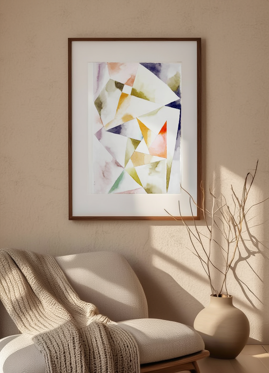 Paul Klee – Mountain Movement (In Three and Four Time) Print – Abstract Art Poster