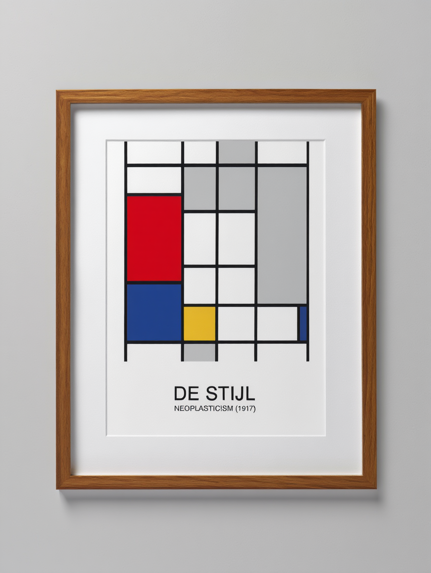 Modernist Balance – Piet Mondrian Geometric Wall Art Prints