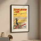 Semaine d’Aviation de Lyon (1910) by Charles Ticho – Vintage Aviation Poster Art Print - Hakyarts
