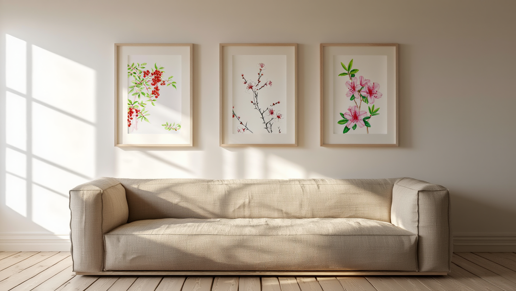 Mix & Match Japanese Botanical Prints – 3 Prints