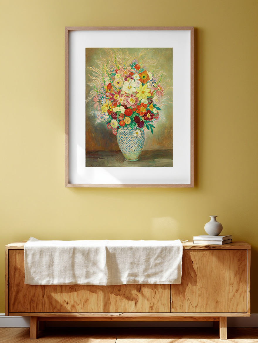 Henri Lebasque - Composition Florale Aux Dahlias