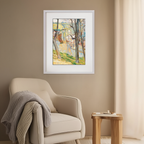 Paysage Près de Tonnerre – Émile Bernard Poster | Post-Impressionist French Landscape Art Print - Hakyarts