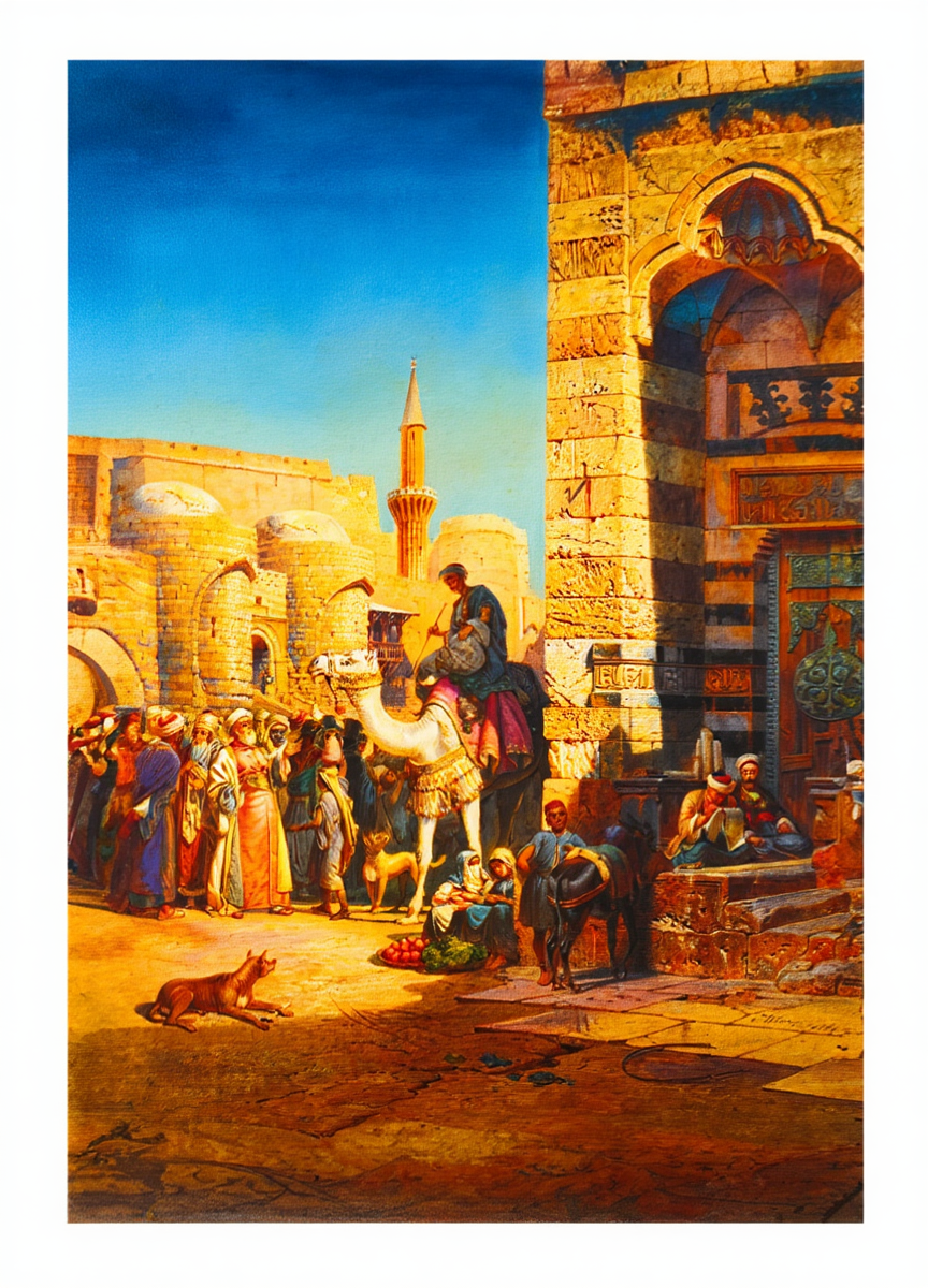 Street in Cairo by  Carl Friedrich Heinrich Werner