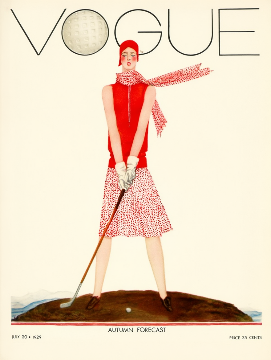 Vogue Autumn Forecast 1929 – Vintage Fashion Poster | Iconic Style Wall Art Print
