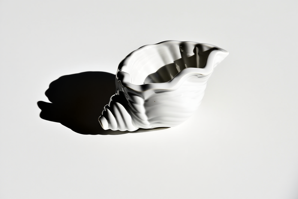 Minimalist Seashell  Storage Tray – White Cream  Home Decor