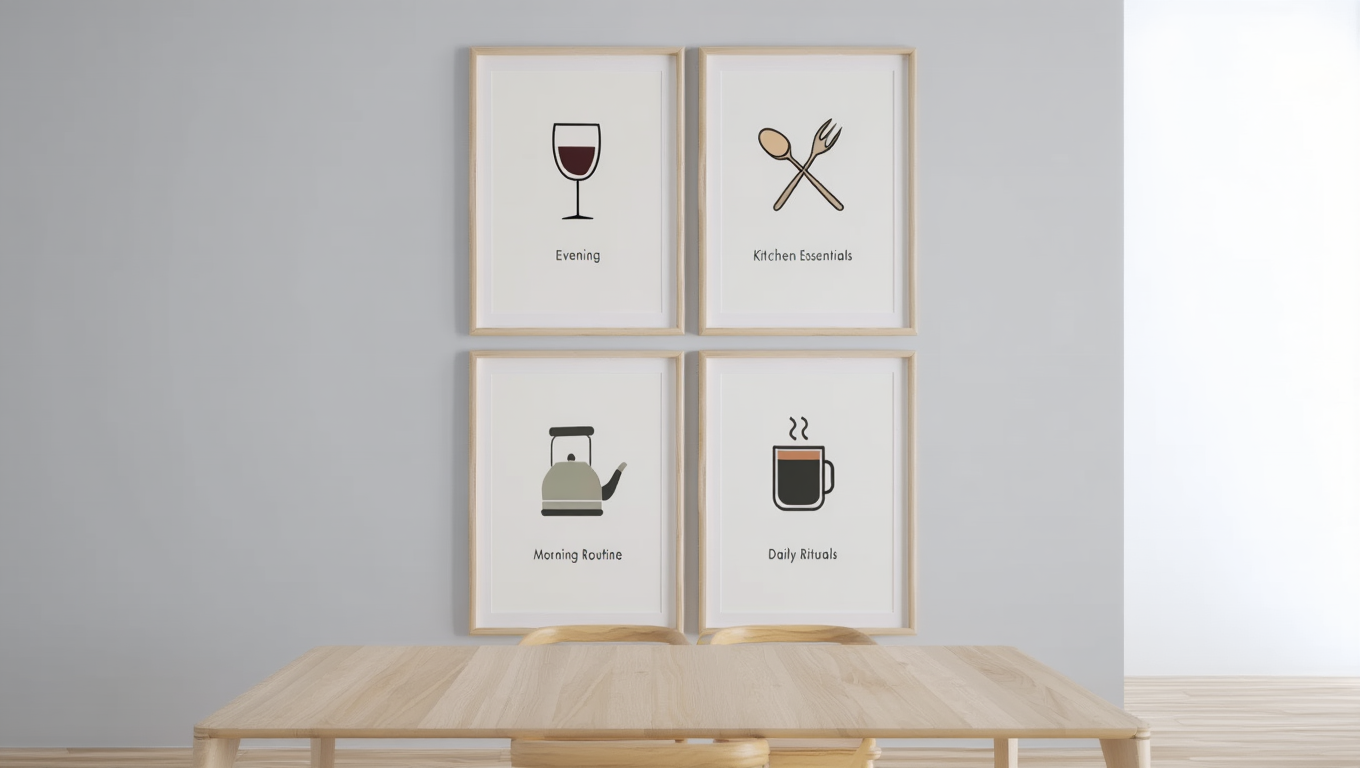 Minimalist Kitchen Dinner Collection – Set of 4