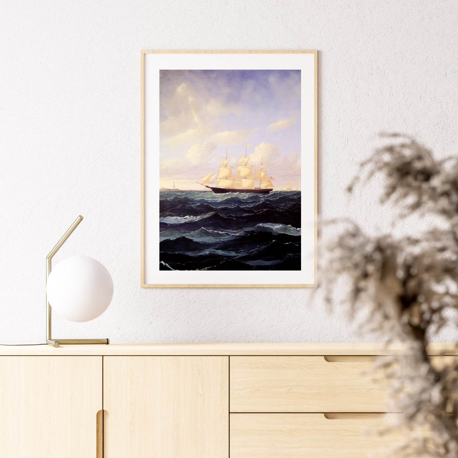 Dashing Wave‘ clipper ship off Boston Light - Hakyarts