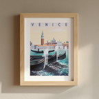 Venice Travel Poster – Vintage Italian Art Print - Hakyarts