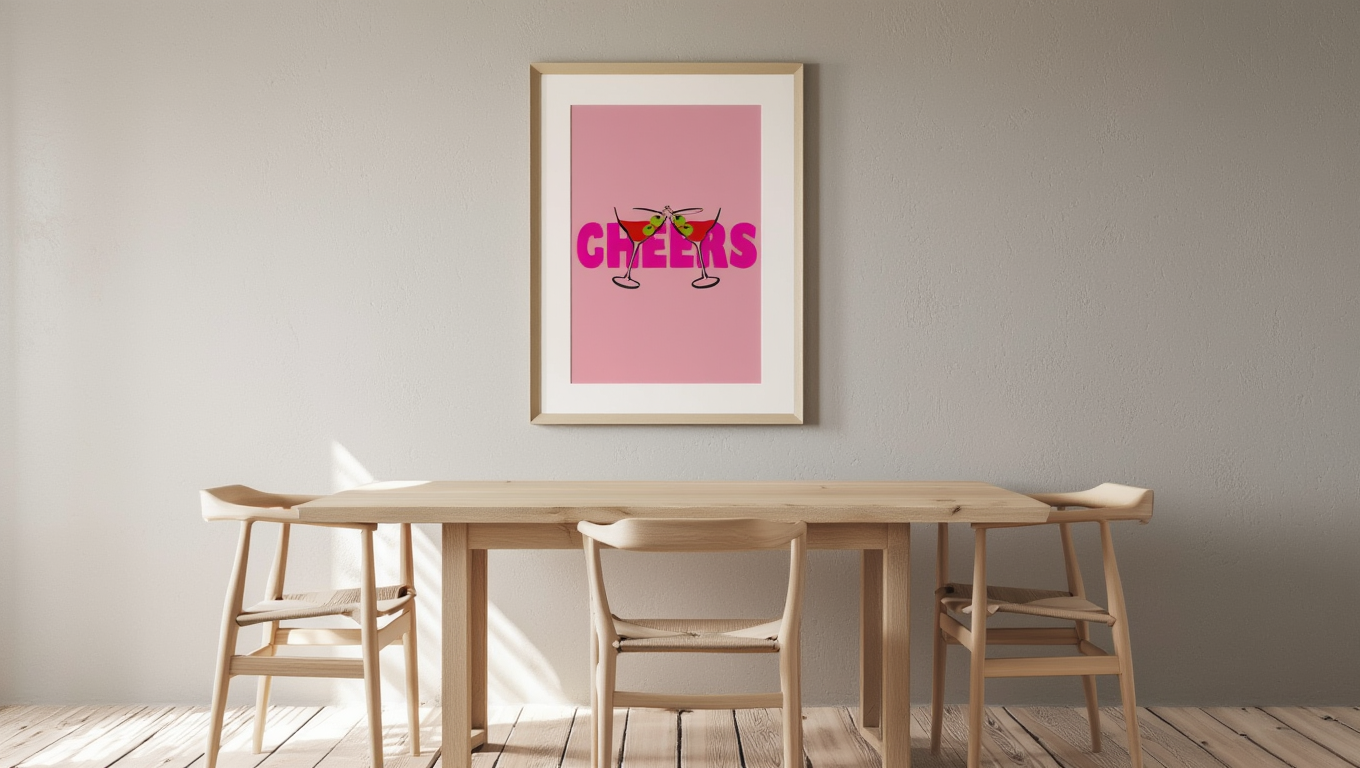 Cheers – Wine Glass Single Print