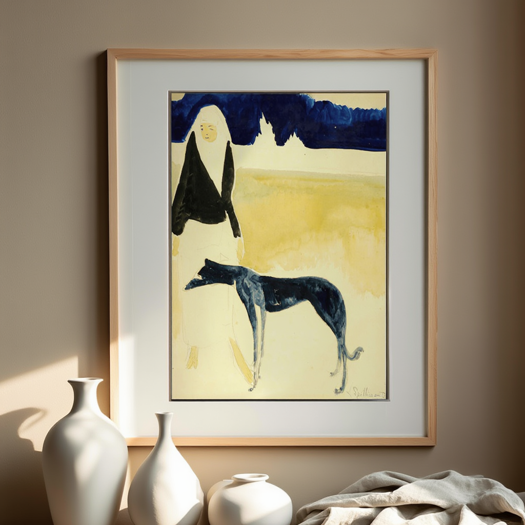 Léon Spilliaert - Femme Au Lévrier