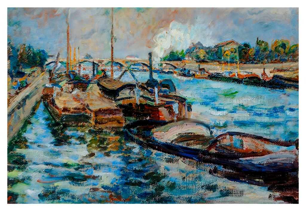 The Seine – Armand Guillaumin Poster | Impressionist River Landscape Art Print