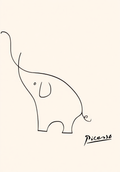 Elephant – Pablo Picasso | Modern Art Print - Hakyarts
