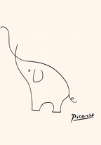 Elephant – Pablo Picasso | Modern Art Print - Hakyarts