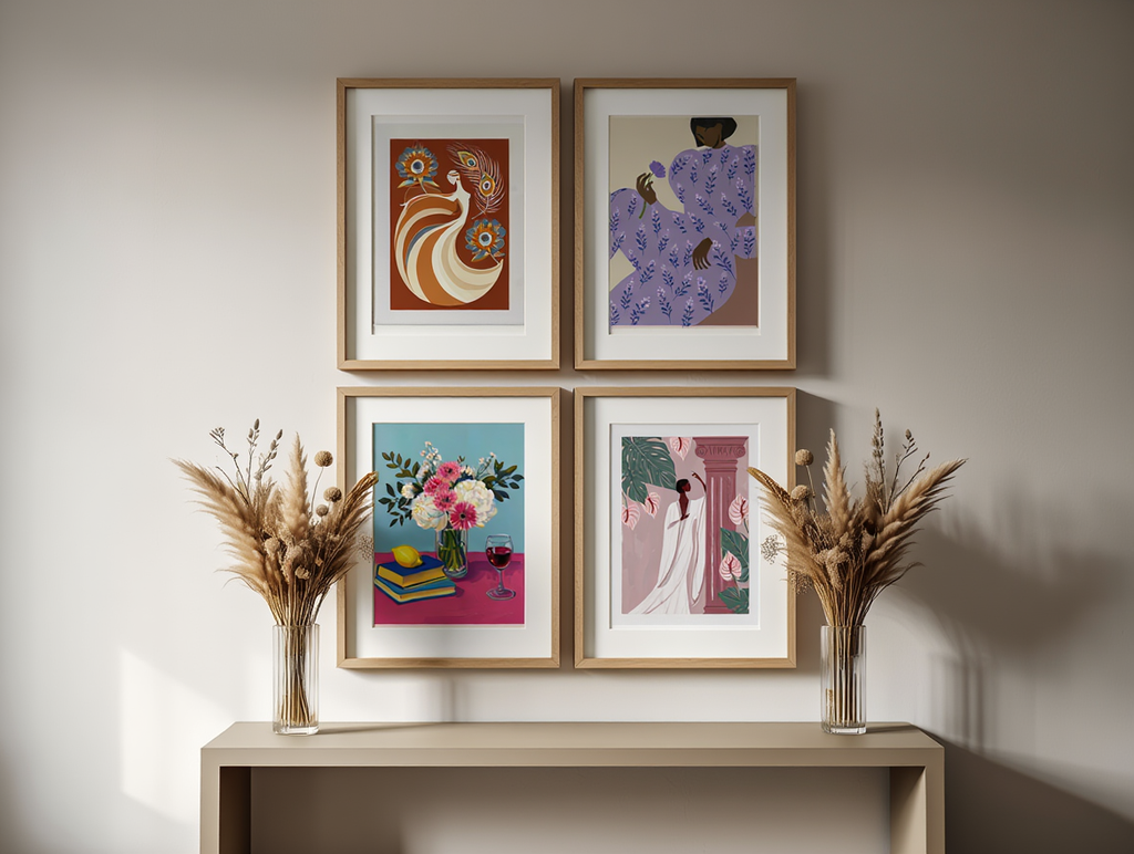 6 Prints – Floral & Figurative Collection