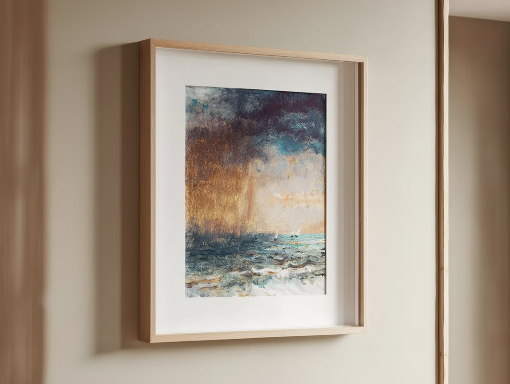 A Storm at Sea – Alfred Stevens (19th Century) | Romantic Maritime Art Print