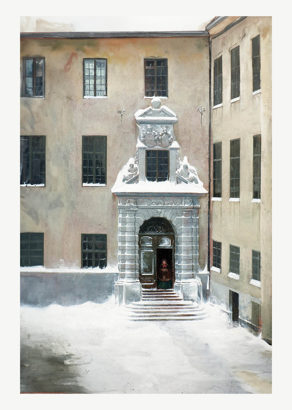 Winter Scene from the Present Foreign Office, Stockholm - Hakyarts