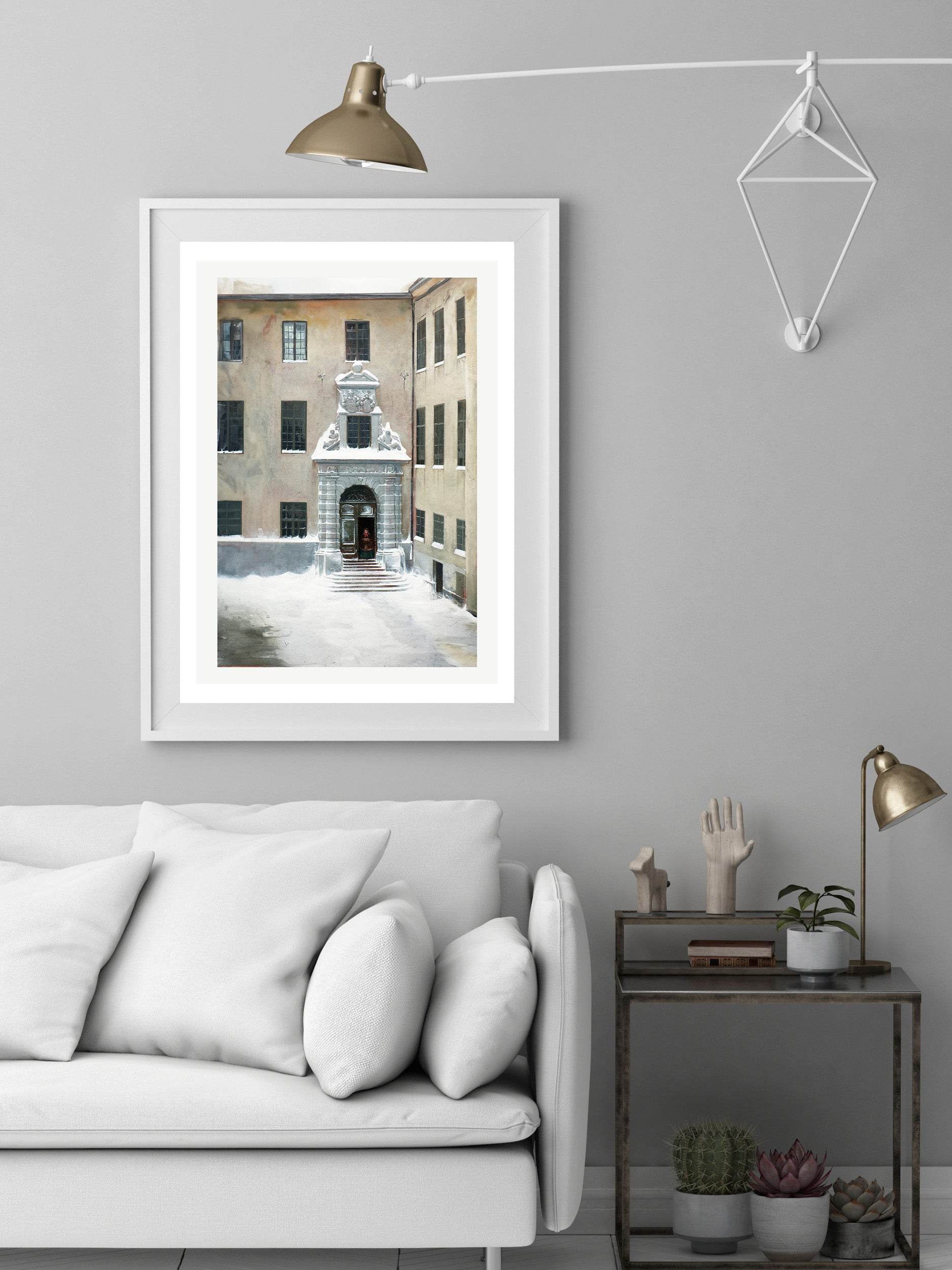 Winter Scene from the Present Foreign Office, Stockholm - Hakyarts